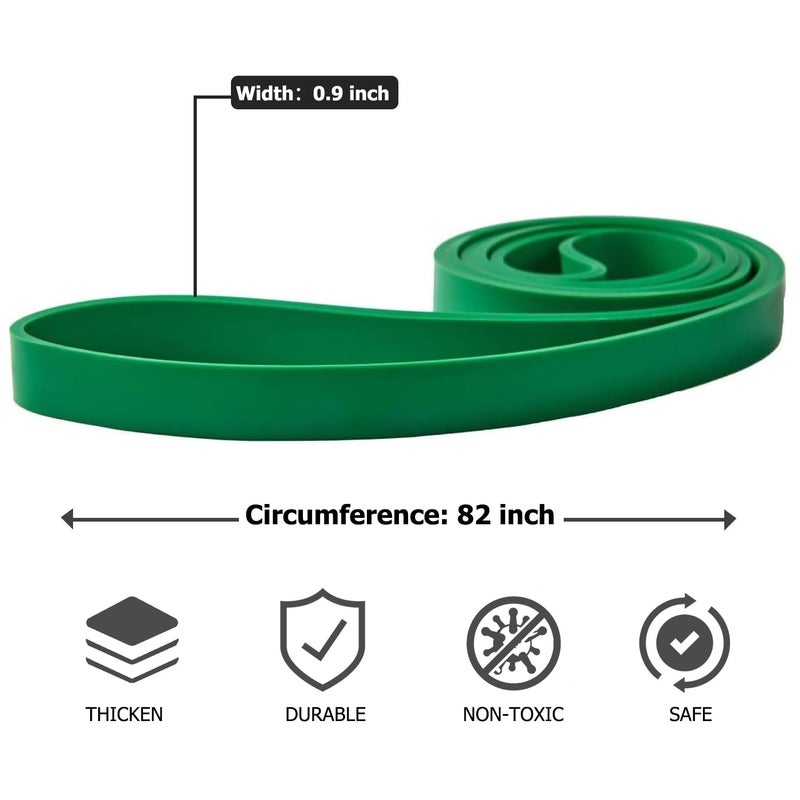 WSAKOUE Pull Up Bands  Resistance Bands  Pull Up Assistance Band Resistance Exercise Bands for Men & Women Working Out  Body Stretching  Physical Therapy  Muscle Training - Green - Image 2